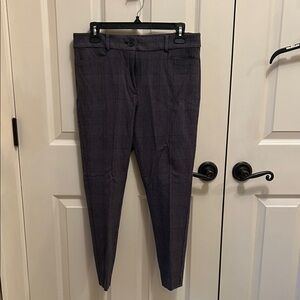 LOFT NWOT’s Women's Grayish Purple Checkered Skinny Pants Size 8P
